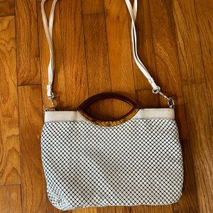 1940s Vintage Whiting and Davis Handbag Purse with Strap